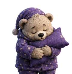 Sleeping Sleep Paralysis Companion bear